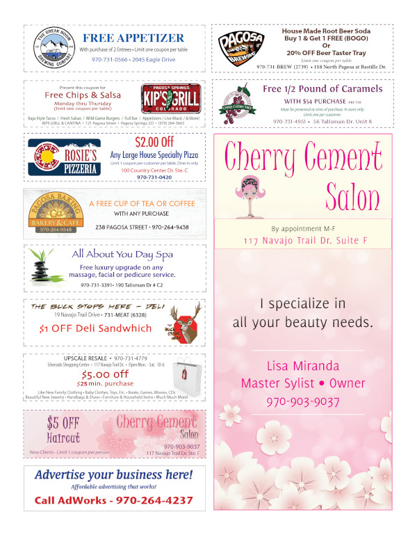 Pagosa Springs Coupons FREE